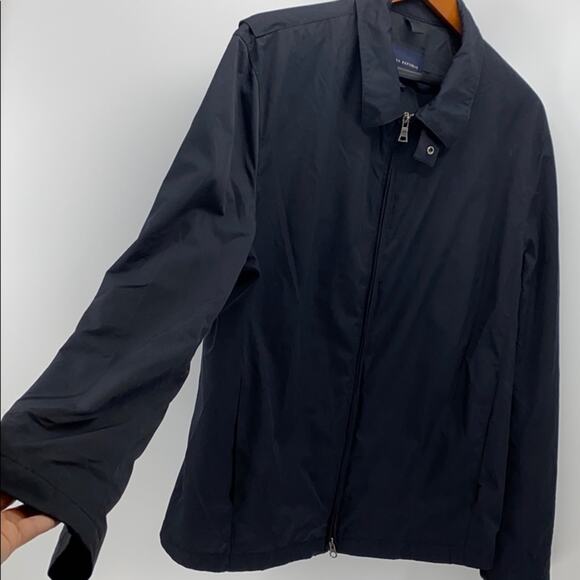 Banana Republic polyester black zip up jacket classic lightweight size XL - Picture 5 of 8